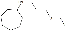 N-(3-ethoxypropyl)cycloheptanamine 结构式