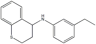 N-(3-ethylphenyl)-3,4-dihydro-2H-1-benzothiopyran-4-amine 结构式