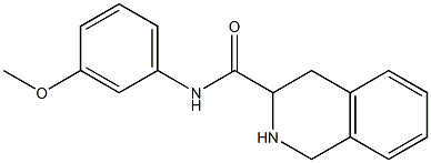 N-(3-methoxyphenyl)-1,2,3,4-tetrahydroisoquinoline-3-carboxamide 结构式