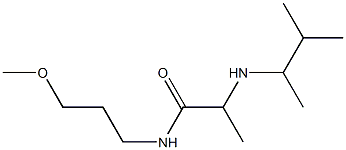 N-(3-methoxypropyl)-2-[(3-methylbutan-2-yl)amino]propanamide 结构式