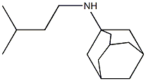N-(3-methylbutyl)adamantan-1-amine 结构式