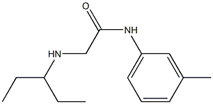 N-(3-methylphenyl)-2-(pentan-3-ylamino)acetamide 结构式
