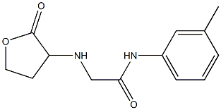 N-(3-methylphenyl)-2-[(2-oxooxolan-3-yl)amino]acetamide 结构式