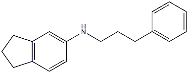 N-(3-phenylpropyl)-2,3-dihydro-1H-inden-5-amine 结构式