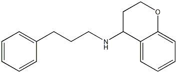 N-(3-phenylpropyl)-3,4-dihydro-2H-1-benzopyran-4-amine 结构式