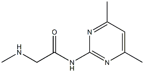 N-(4,6-dimethylpyrimidin-2-yl)-2-(methylamino)acetamide 结构式