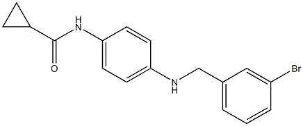 N-(4-{[(3-bromophenyl)methyl]amino}phenyl)cyclopropanecarboxamide 结构式