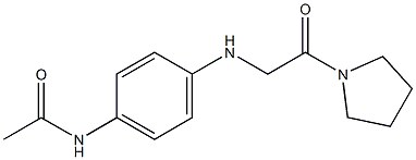 N-(4-{[2-oxo-2-(pyrrolidin-1-yl)ethyl]amino}phenyl)acetamide 结构式