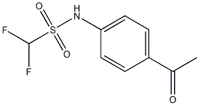 N-(4-acetylphenyl)difluoromethanesulfonamide 结构式