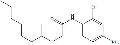 N-(4-amino-2-chlorophenyl)-2-(octan-2-yloxy)acetamide 结构式