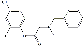N-(4-amino-2-chlorophenyl)-2-[benzyl(methyl)amino]acetamide 结构式