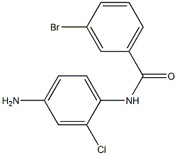 N-(4-amino-2-chlorophenyl)-3-bromobenzamide 结构式