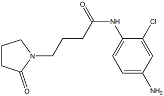 N-(4-amino-2-chlorophenyl)-4-(2-oxopyrrolidin-1-yl)butanamide 结构式