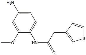 N-(4-amino-2-methoxyphenyl)-2-(thiophen-3-yl)acetamide 结构式