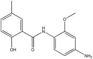 N-(4-amino-2-methoxyphenyl)-2-hydroxy-5-methylbenzamide 结构式