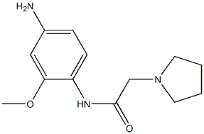 N-(4-amino-2-methoxyphenyl)-2-pyrrolidin-1-ylacetamide 结构式