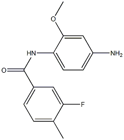 N-(4-amino-2-methoxyphenyl)-3-fluoro-4-methylbenzamide 结构式