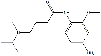 N-(4-amino-2-methoxyphenyl)-4-[isopropyl(methyl)amino]butanamide 结构式