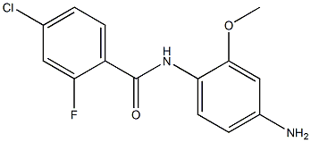 N-(4-amino-2-methoxyphenyl)-4-chloro-2-fluorobenzamide 结构式