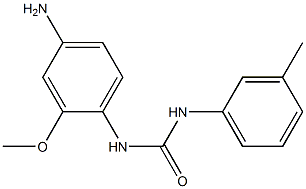 N-(4-amino-2-methoxyphenyl)-N'-(3-methylphenyl)urea 结构式