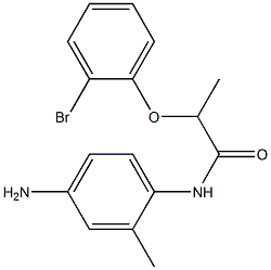 N-(4-amino-2-methylphenyl)-2-(2-bromophenoxy)propanamide 结构式