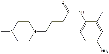 N-(4-amino-2-methylphenyl)-4-(4-methylpiperazin-1-yl)butanamide 结构式