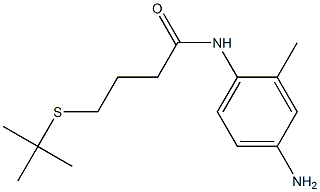 N-(4-amino-2-methylphenyl)-4-(tert-butylsulfanyl)butanamide 结构式