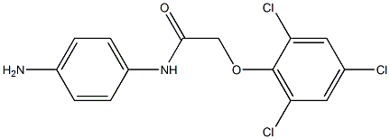N-(4-aminophenyl)-2-(2,4,6-trichlorophenoxy)acetamide 结构式