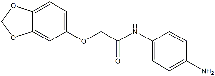 N-(4-aminophenyl)-2-(2H-1,3-benzodioxol-5-yloxy)acetamide 结构式