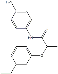 N-(4-aminophenyl)-2-(3-ethylphenoxy)propanamide 结构式