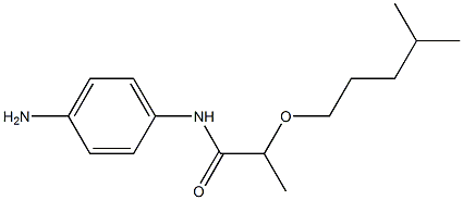 N-(4-aminophenyl)-2-[(4-methylpentyl)oxy]propanamide 结构式