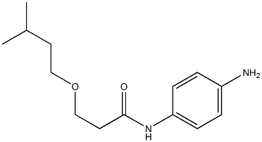 N-(4-aminophenyl)-3-(3-methylbutoxy)propanamide 结构式