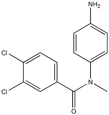 N-(4-aminophenyl)-3,4-dichloro-N-methylbenzamide 结构式