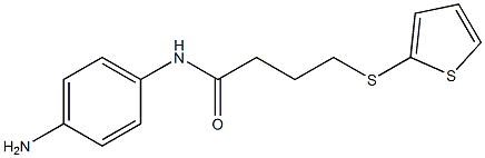 N-(4-aminophenyl)-4-(thiophen-2-ylsulfanyl)butanamide 结构式