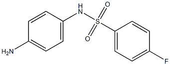 N-(4-aminophenyl)-4-fluorobenzene-1-sulfonamide 结构式