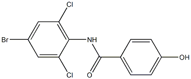 N-(4-bromo-2,6-dichlorophenyl)-4-hydroxybenzamide 结构式