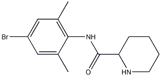 N-(4-bromo-2,6-dimethylphenyl)piperidine-2-carboxamide 结构式
