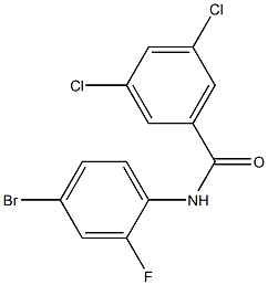 N-(4-bromo-2-fluorophenyl)-3,5-dichlorobenzamide 结构式