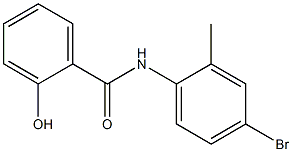 N-(4-bromo-2-methylphenyl)-2-hydroxybenzamide 结构式