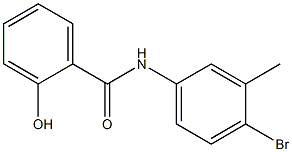 N-(4-bromo-3-methylphenyl)-2-hydroxybenzamide 结构式