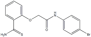 N-(4-bromophenyl)-2-(2-carbamothioylphenoxy)acetamide 结构式