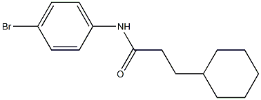 N-(4-bromophenyl)-3-cyclohexylpropanamide 结构式