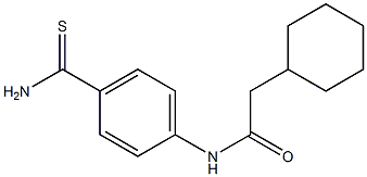 N-(4-carbamothioylphenyl)-2-cyclohexylacetamide 结构式