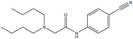 N-(4-cyanophenyl)-2-(dibutylamino)acetamide 结构式