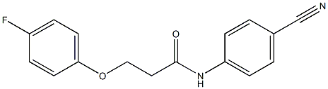 N-(4-cyanophenyl)-3-(4-fluorophenoxy)propanamide 结构式