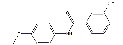 N-(4-ethoxyphenyl)-3-hydroxy-4-methylbenzamide 结构式