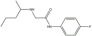 N-(4-fluorophenyl)-2-(pentan-2-ylamino)acetamide 结构式