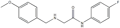 N-(4-fluorophenyl)-2-{[(4-methoxyphenyl)methyl]amino}acetamide 结构式