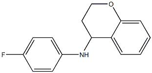 N-(4-fluorophenyl)-3,4-dihydro-2H-1-benzopyran-4-amine 结构式