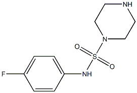 N-(4-fluorophenyl)piperazine-1-sulfonamide 结构式